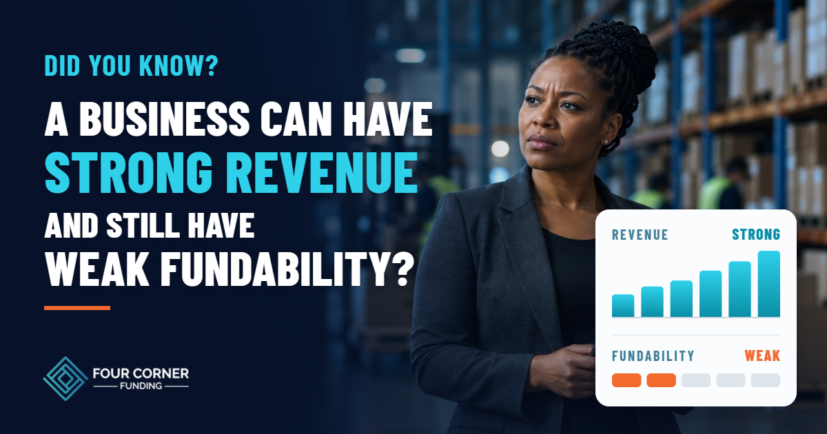 Did You Know? A Business Can Have Strong Revenue and Still Have Weak Fundability